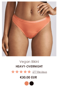 culotte menstruelle vegan