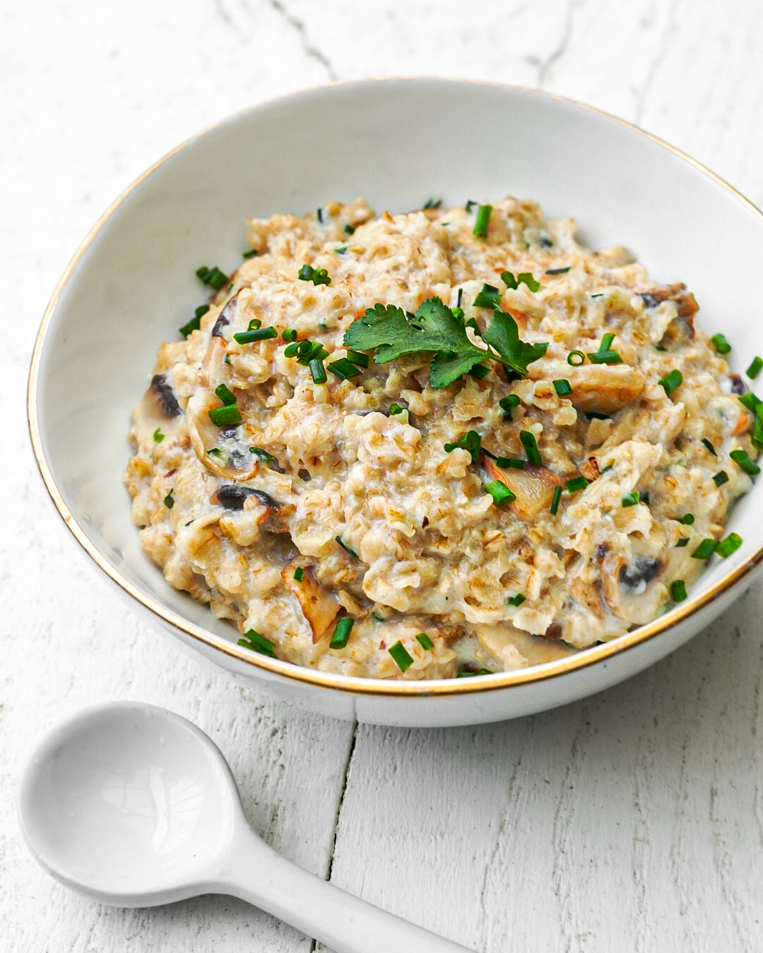 recette porridge salé champignons facile rapide express healthy